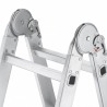 Scara aluminiu HAILO M60, multifunctionala, 4 X 3 trepte 