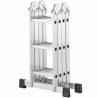 Scara aluminiu HAILO M60, multifunctionala, 4 X 3 trepte 
