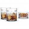 Set 2 pahare whisky si bol gustare Pasabahce Timeless 345 ml si 210 ml