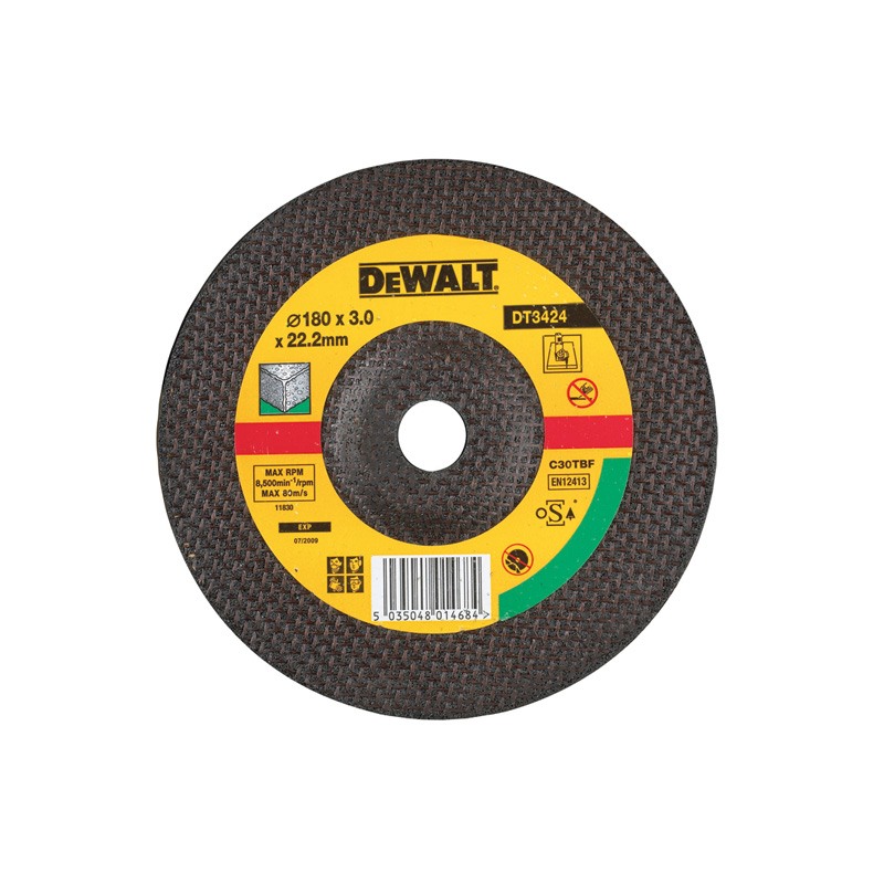 Disc plat taiere piatra Dewalt 115×22.2mm – DT3401 DeWALT imagine noua