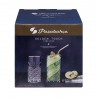 Set 4 pahare long drink Pasabahce Timeless Golden Touch 450 ml 