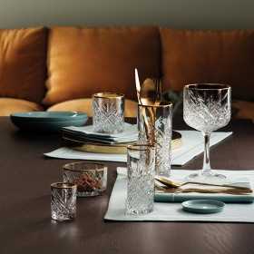 Set 4 pahare long drink Pasabahce Timeless Golden Touch 450 ml