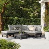 Set mobilier terasa, polipropilena, Keter, colectia Elements, pentru gradina sau foisor, cu masuta, 1 canapea, 2 scaune, 5 locuri, culoare grafit, rezistent la UV