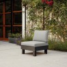 Scaun de gradina, polipropilena, Keter, din colectia Elements, pentru exterior, grafit, cu doua perne, gri deschis, spatar, dimensiuni 65 x 74 x 80 cm 