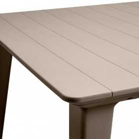 Masuta de gradina, material plastic, Keter, forma dreptunghiulara, culoare cappuccino, Lima, 8-12 persoane, dimensiune 240 cm