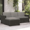 Set mobilier gradina, material polipropilena, Keter California, pentru balcon si terasa, 3 locuri, cu scaun, cu masuta cafea, culoare grafit, rezistent UV si intemperii, usor de asamblat