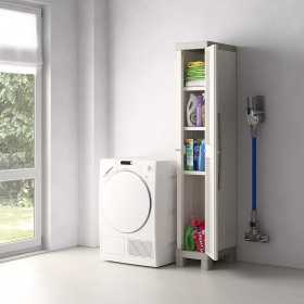 Dulap cu picioare pentru garaj din polipropilena, pentru unelte, beige, 4 rafturi, Keter Excellence, 33x45x182 cm, 1 usa, inchidere cu lacat (lacat neinclus)