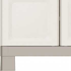 Dulap cu picioare pentru garaj din polipropilena, pentru unelte, beige, 4 rafturi, Keter Excellence, 33x45x182 cm, 1 usa, inchidere cu lacat (lacat neinclus)