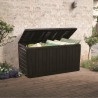 Lada plastic de depozitare gradina, pentru unelte, jucarii, perne, cu capac incuietor, material rezistent UV, maro, Keter Marvel Plus, 117x57x45 cm, 270 L 