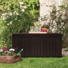 Lada plastic de depozitare gradina, pentru unelte, jucarii, perne, cu capac incuietor, material rezistent UV, maro, Keter Marvel Plus, 117x57x45 cm, 270 L 