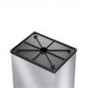 Cos de gunoi argintiu cu capac negru batant Hailo Big-Box Swing L 35 L