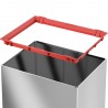 Cos de gunoi inox cu capac negru batant Hailo Big-Box Swing XL 52 L 