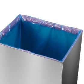 Cos de gunoi inox cu capac negru batant Hailo Big-Box Swing XL 52 L