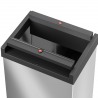 Cos de gunoi inox cu capac negru batant Hailo Big-Box Swing XL 52 L 