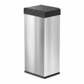 Cos de gunoi inox cu capac negru batant Hailo Big-Box Swing XL 52 L