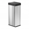 Cos de gunoi inox cu capac negru batant Hailo Big-Box Swing XL 52 L 