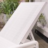 Sezlong pentru terasa, polipropilena, uz rezidential, spatar ajustabil, alb, fara perne, Keter, Mallorca, 187.5 x 58 x 29 cm 
