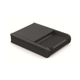 Sezlong pentru terasa, polipropilena, uz rezidential, spatar ajustabil, grafit, fara perne, Keter, Mallorca, 187.5 x 58 x 29 cm