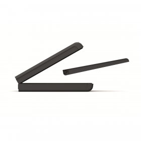 Sezlong pentru terasa, polipropilena, uz rezidential, spatar ajustabil, grafit, fara perne, Keter, Mallorca, 187.5 x 58 x 29 cm