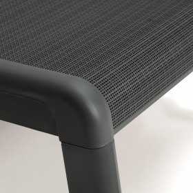 Sezlong pentru terasa, polipropilena, uz rezidential, spatar ajustabil, grafit, fara perne, Keter, Mallorca, 187.5 x 58 x 29 cm