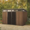 Casuta de gradina, Keter, Maro Venetian, 11x7, colectie Signature, usa dubla, ferestre, ventilatie, ranforsare metalica Usa dubla, Ferestre, Ventilatie, Polipropilena, 192 kg, Signature 