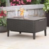 Set mobilier gradina si terasa, maro, material polipropilena, Keter, colectie Salemo, cu masa, 1 canapea, 2 fotolii, perne incluse, rezistent la UV si intemperii