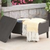 Set mobilier gradina si terasa, maro, material polipropilena, Keter, colectie Salemo, cu masa, 1 canapea, 2 fotolii, perne incluse, rezistent la UV si intemperii
