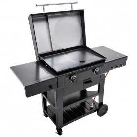 Gratar pe gaz tip plancha, grill si cuptor de pizza cu 2 arzatoare Char-Broil Versa-Tile Griddle 140241