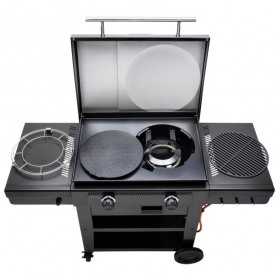 Gratar pe gaz tip plancha, grill si cuptor de pizza cu 2 arzatoare Char-Broil Versa-Tile Griddle 140241