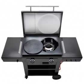 Gratar pe gaz tip plancha, grill si cuptor de pizza cu 2 arzatoare Char-Broil Versa-Tile Griddle 140241