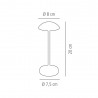 Lampa de masa maro APS Alva 20.5 cm 