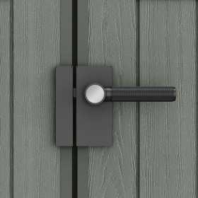 Casuta de gradina, Keter, verde maslin, 6x6, colectie Darwin, cu usa dubla, cu podea, cu ventilatie, cu ranforsare metalica