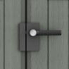 Casuta de gradina, Keter, verde maslin, 6x6, colectie Darwin, cu usa dubla, cu podea, cu ventilatie, cu ranforsare metalica Usa dubla, Sistem de inchidere, Ventilatie, Evotech, Darwin