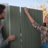 Casuta de gradina, Keter, verde maslin, 6x6, colectie Darwin, cu usa dubla, cu podea, cu ventilatie, cu ranforsare metalica Usa dubla, Sistem de inchidere, Ventilatie, Evotech, Darwin