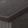 Casuta de gradina, Keter, Gri, 6x4, colectie Darwin, cu usa dubla, cu podea, cu ventilatie, cu ranforsare metalica Usa dubla, Sistem de inchidere, Ventilatie, Evotech, Darwin