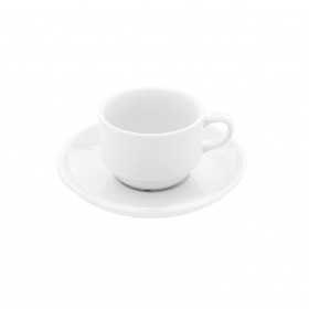 Set ceasca cappuccino cu farfurie portelan Gural Enternasyonel 230 ml