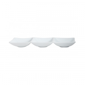 Platou 3 compartimente portelan Gural 25 x 8 cm