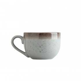 Set 6 cesti cafea cu farfurii suport portelan Ionia Moments 210 ml
