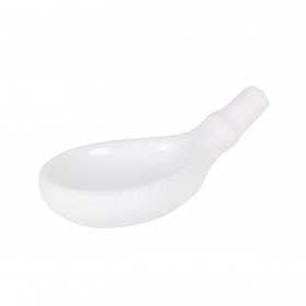 Farfurie cu maner portelan alb Pura Sangre Cantabro 30 x 16 cm