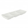 Platou 3 compartimente portelan alb Pura Sangre Cantabro 26 x 8.5 x 3.5 cm 