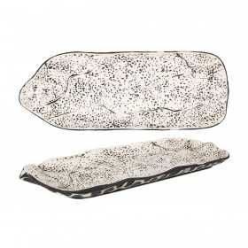 Platou rectangular portelan Pura Sangre Teide 35 x 13 cm