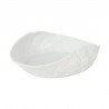 Bol salata asimetric portelan alb Pura Sangre Cantabro 26 x 20 cm 
