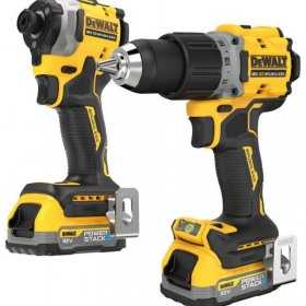 DeWalt Set: Masina de gaurit si Surubelnita cu Impact DCK2050E2T, Powerstack TSTAK II, cu 2 acumulatori