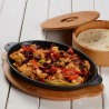 Tava fonta ovala pentru fajita Lava 18 x 24 cm 
