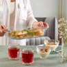 Set 4 boluri sticla Pasabahce Bouquet 14 cm 275 ml 