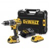 Masina de gaurit si insurubat (Bormasina) Dewalt cu percutie, DCD796D2, cu acumulator, 18 V, 2AH, 2000 rpm 