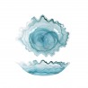 Platou asimetric sticla Pura Sangre Santorini 40x30x8 cm 