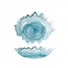 Platou asimetric sticla Pura Sangre Santorini 40x30x8 cm 