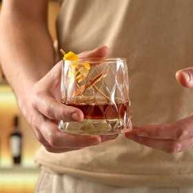 Set 6 pahare whisky Pasabahce Leafy 300 ml