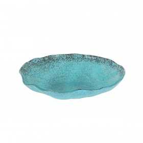 Farfurie adanca sticla Pura Sangre Murano Turquoise 25 cm